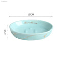 Light Luxury Soap Rack Ceramic Marbling Round Shape Household Kitchen Accessories Soap Dish Holders Organizer Bathroom Storage